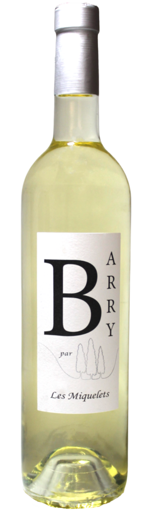 bouteille de Vinc blanc catégorie Barry blanc