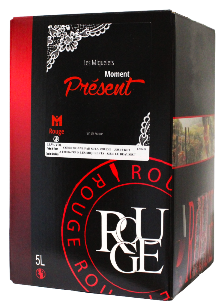 Bag in box de vin rouge